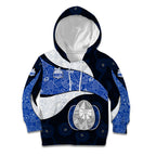 Personalized North Melbourne Football Kid Hoodie Easter Egg Pattern Blue White Tribal Dot Art Style