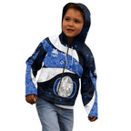 Personalized North Melbourne Football Kid Hoodie Easter Egg Pattern Blue White Tribal Dot Art Style