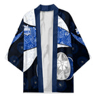 Personalized North Melbourne Football Kimono Easter Egg Pattern Blue White Tribal Dot Art Style