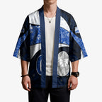 Personalized North Melbourne Football Kimono Easter Egg Pattern Blue White Tribal Dot Art Style