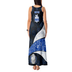 Personalized North Melbourne Football Tank Maxi Dress Easter Egg Pattern Blue White Tribal Dot Art Style