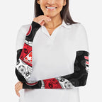 Personalized St Kilda Football Arm Sleeves Easter Egg Pattern Red Black White Tribal Dot Style