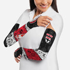 Personalized St Kilda Football Arm Sleeves Easter Egg Pattern Red Black White Tribal Dot Style