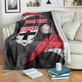 Personalized St Kilda Football Blanket Easter Egg Pattern Red Black White Tribal Dot Style