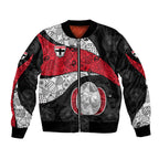 Personalized St Kilda Football Bomber Jacket Easter Egg Pattern Red Black White Tribal Dot Style