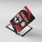 Personalized St Kilda Football Canvas Wall Art Easter Egg Pattern Red Black White Tribal Dot Style