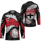 Personalized St Kilda Football Hockey Jersey Easter Egg Pattern Red Black White Tribal Dot Style