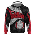 Personalized St Kilda Football Hoodie Easter Egg Pattern Red Black White Tribal Dot Style