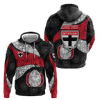 Personalized St Kilda Football Hoodie Easter Egg Pattern Red Black White Tribal Dot Style