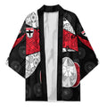Personalized St Kilda Football Kimono Easter Egg Pattern Red Black White Tribal Dot Style