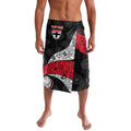 Personalized St Kilda Football Lavalava Easter Egg Pattern Red Black White Tribal Dot Style
