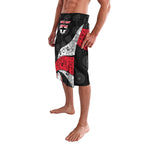 Personalized St Kilda Football Lavalava Easter Egg Pattern Red Black White Tribal Dot Style