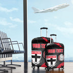 Personalized St Kilda Football Luggage Cover Easter Egg Pattern Red Black White Tribal Dot Style