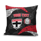 Personalized St Kilda Football Pillow Cover Easter Egg Pattern Red Black White Tribal Dot Style