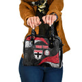 Personalized St Kilda Football Shoulder Handbag Easter Egg Pattern Red Black White Tribal Dot Style