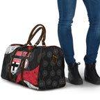 Personalized St Kilda Football Travel Bag Easter Egg Pattern Red Black White Tribal Dot Style