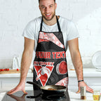 Personalized Sydney Football Apron Easter Egg Pattern Red White Tribal Dot Art Style