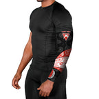 Personalized Sydney Football Arm Sleeves Easter Egg Pattern Red White Tribal Dot Art Style
