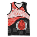 Personalized Sydney Football Basketball Jersey Easter Egg Pattern Red White Tribal Dot Art Style