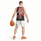 Personalized Sydney Football Basketball Jersey Easter Egg Pattern Red White Tribal Dot Art Style