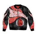 Personalized Sydney Football Bomber Jacket Easter Egg Pattern Red White Tribal Dot Art Style