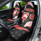 Personalized Sydney Football Car Seat Cover Easter Egg Pattern Red White Tribal Dot Art Style