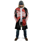 Personalized Sydney Football Cloak Easter Egg Pattern Red White Tribal Dot Art Style