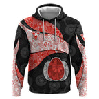 Personalized Sydney Football Hoodie Easter Egg Pattern Red White Tribal Dot Art Style