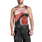Personalized Sydney Football Men Tank Top Easter Egg Pattern Red White Tribal Dot Art Style