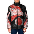 Personalized Sydney Football Padded Jacket Easter Egg Pattern Red White Tribal Dot Art Style