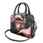 Personalized Sydney Football Shoulder Handbag Easter Egg Pattern Red White Tribal Dot Art Style