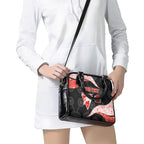 Personalized Sydney Football Shoulder Handbag Easter Egg Pattern Red White Tribal Dot Art Style