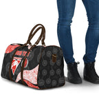 Personalized Sydney Football Travel Bag Easter Egg Pattern Red White Tribal Dot Art Style