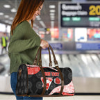 Personalized Sydney Football Travel Bag Easter Egg Pattern Red White Tribal Dot Art Style