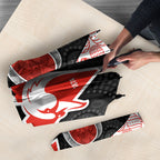 Personalized Sydney Football Umbrella Easter Egg Pattern Red White Tribal Dot Art Style