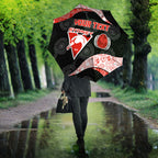 Personalized Sydney Football Umbrella Easter Egg Pattern Red White Tribal Dot Art Style