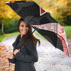 Personalized Sydney Football Umbrella Easter Egg Pattern Red White Tribal Dot Art Style