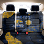Personalized West Coast Eagles Football Back Car Seat Cover Easter Egg Pattern Blue Gold Tribal Dot Art Style