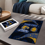 Personalized West Coast Eagles Football Puzzle Easter Egg Pattern Blue Gold Tribal Dot Art Style