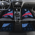 Personalized Western Bulldogs Football Car Mats Easter Egg Pattern Red Blue Tribal Dot Art Style