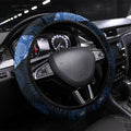 Western Bulldogs Football Steering Wheel Cover Easter Egg Pattern Red Blue Tribal Dot Art Style