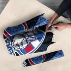 Personalized Western Bulldogs Football Umbrella Easter Egg Pattern Red Blue Tribal Dot Art Style