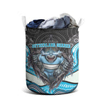 Cronulla Sutherland Sharks Laundry Basket The Scream of Lightning Eyes - Indigenous Dot Ripping Effect