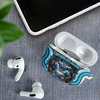 Cronulla Sutherland Sharks AirPods Case The Scream of Lightning Eyes - Indigenous Dot Ripping Effect