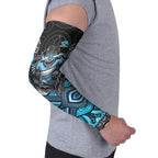 Cronulla Sutherland Sharks Arm Sleeves The Scream of Lightning Eyes - Indigenous Dot Ripping Effect