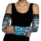 Cronulla Sutherland Sharks Arm Sleeves The Scream of Lightning Eyes - Indigenous Dot Ripping Effect