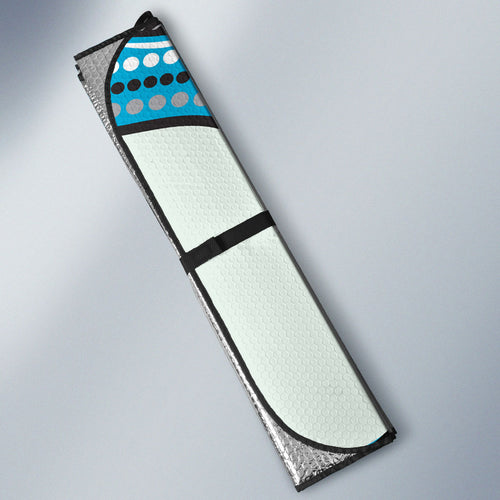 Cronulla Sutherland Sharks Auto Sun Shade The Scream of Lightning Eyes - Indigenous Dot Ripping Effect
