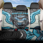 Cronulla Sutherland Sharks Back Car Seat Cover The Scream of Lightning Eyes - Indigenous Dot Ripping Effect