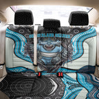 Cronulla Sutherland Sharks Back Car Seat Cover The Scream of Lightning Eyes - Indigenous Dot Ripping Effect
