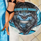 Cronulla Sutherland Sharks Beach Blanket The Scream of Lightning Eyes - Indigenous Dot Ripping Effect
